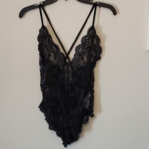 Avidlove Black Lace Chemise with Adjustable Straps